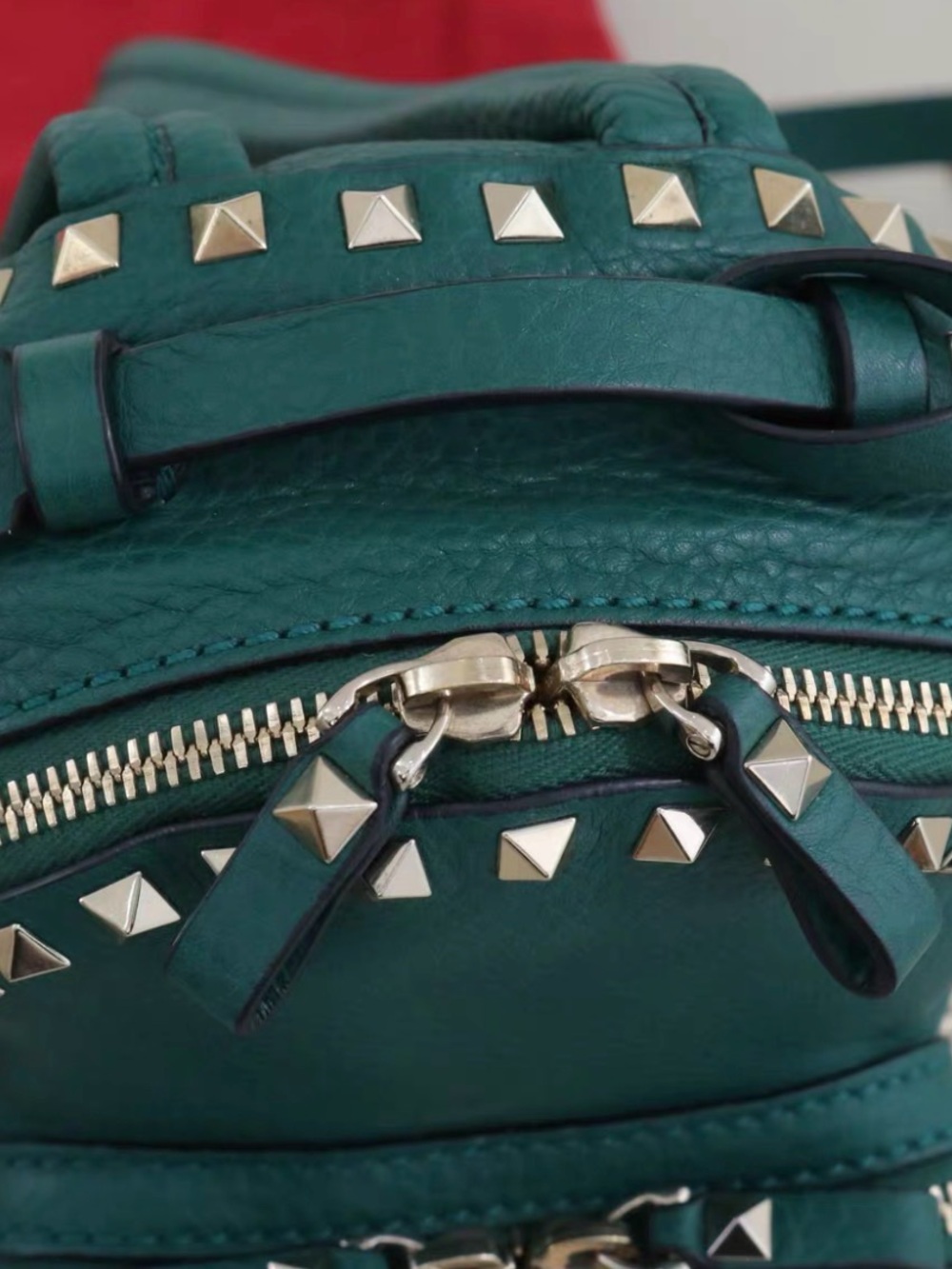 🚩steal Valentino Teal Green Rockstud Mini Backpack - Picture 6 of 9